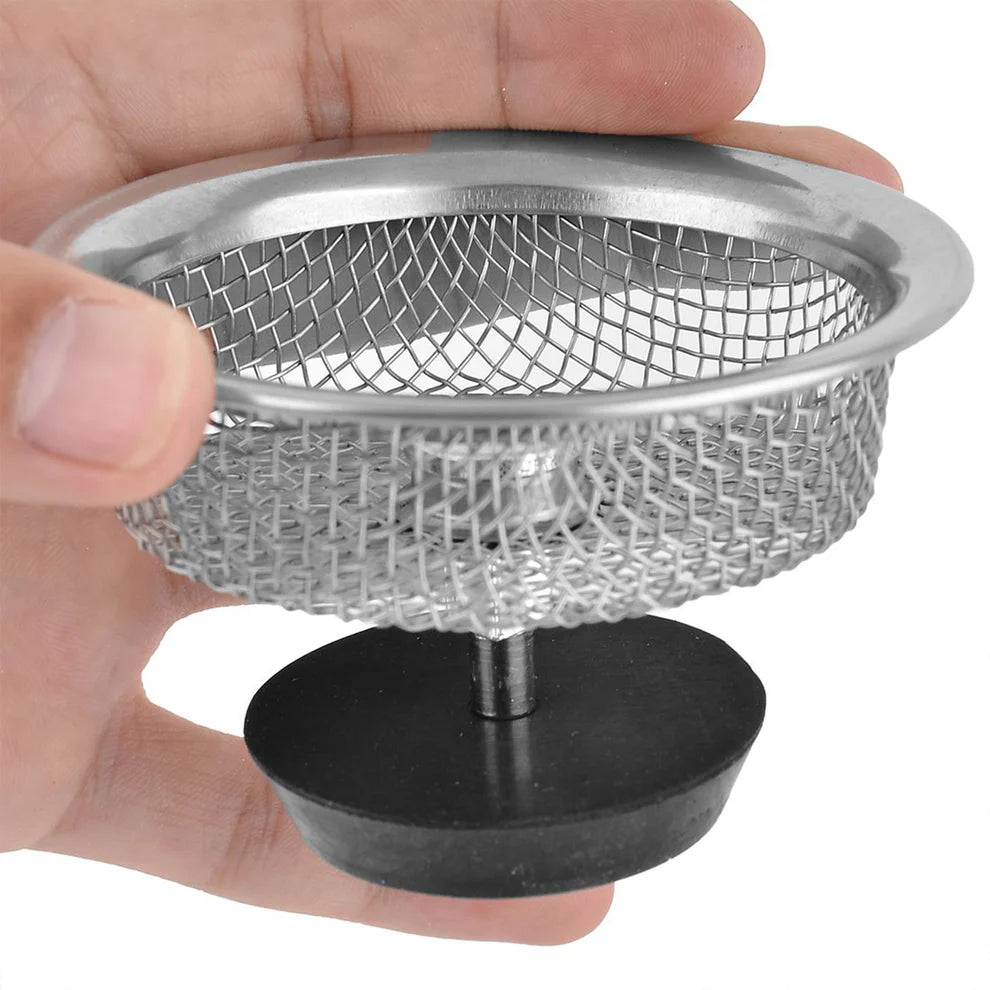 Stainless Steel Sink Strainer – Adjustable Stopper