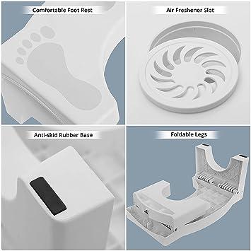 Foldable Anti-Constipation Potty Training Stool with Air Freshener Slot