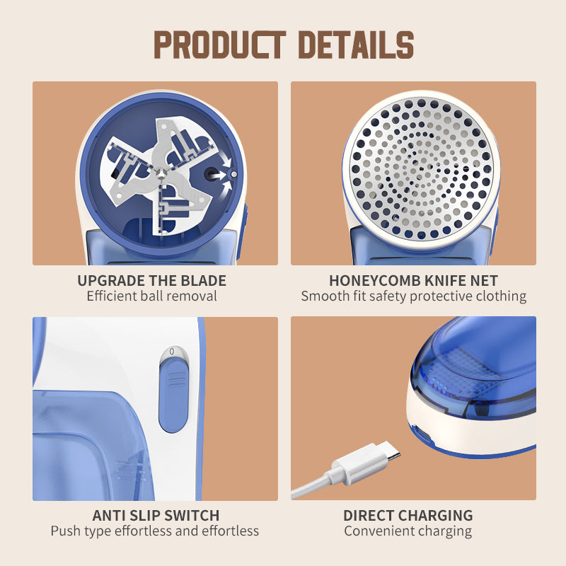 Lint Remover for Clothes (1 Year Warranty Card Included Inside)