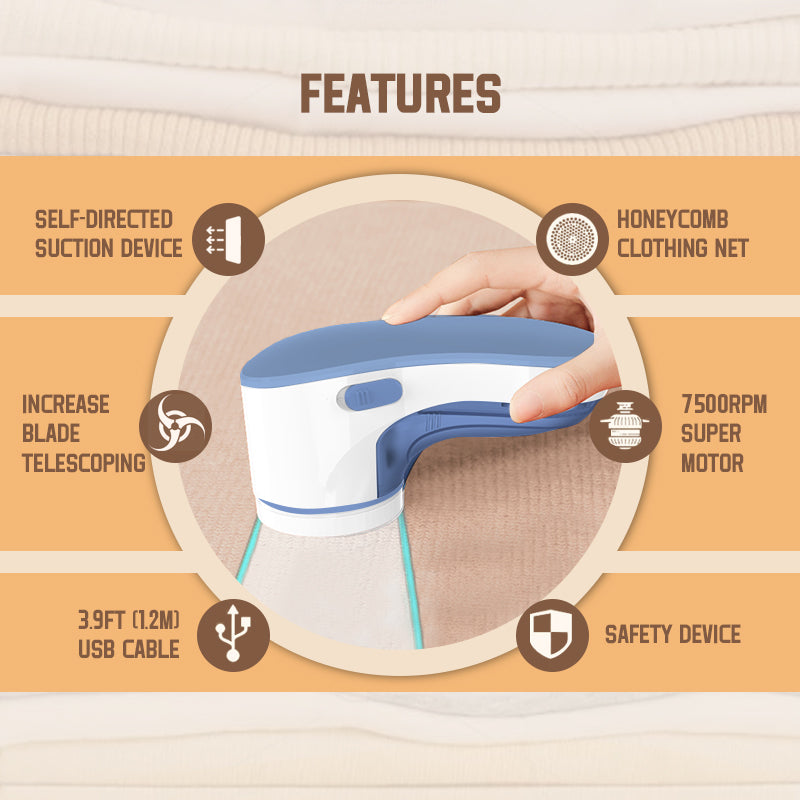 Lint Remover for Clothes (1 Year Warranty Card Included Inside)