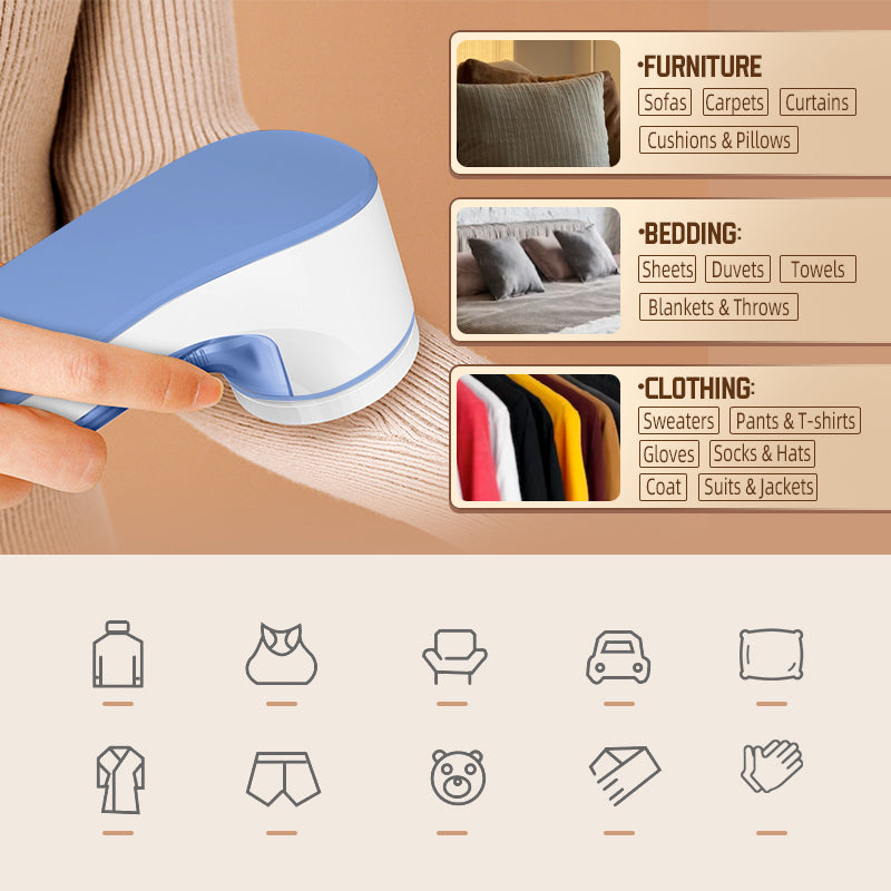 Lint Remover for Clothes (1 Year Warranty Card Included Inside)