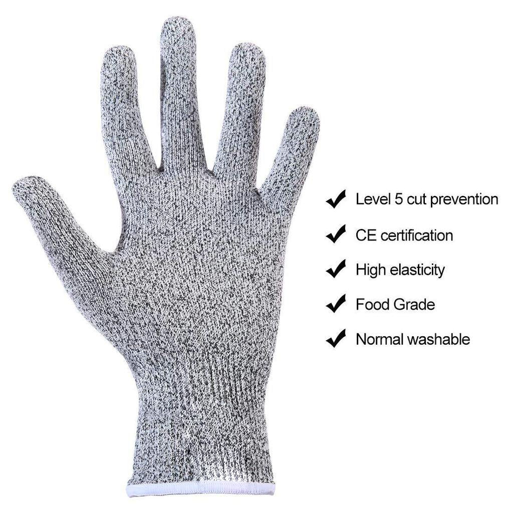 0677 Anti Cutting Resistant Hand Safety Cut-Proof Protection Gloves (Multicolour) - DeoDap