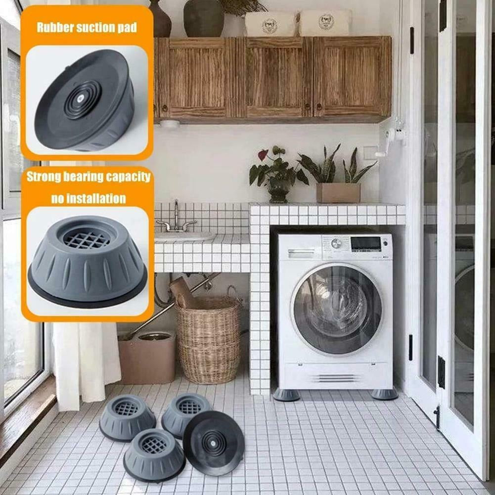 Non-Vibration Rubber Washing Machine Pads (Set of 4)
