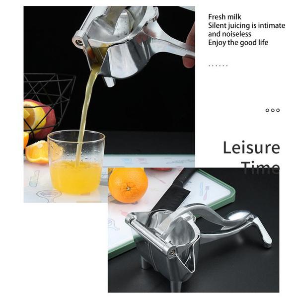 2313 Stainless Steel Manual Fruit Press Juicer Alloy Fruit Hand Squeezer Heavy Duty - DeoDap