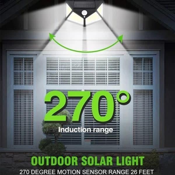 100 LED Solar Motion Sensor Light (1 Year Warranty Card Included Inside)