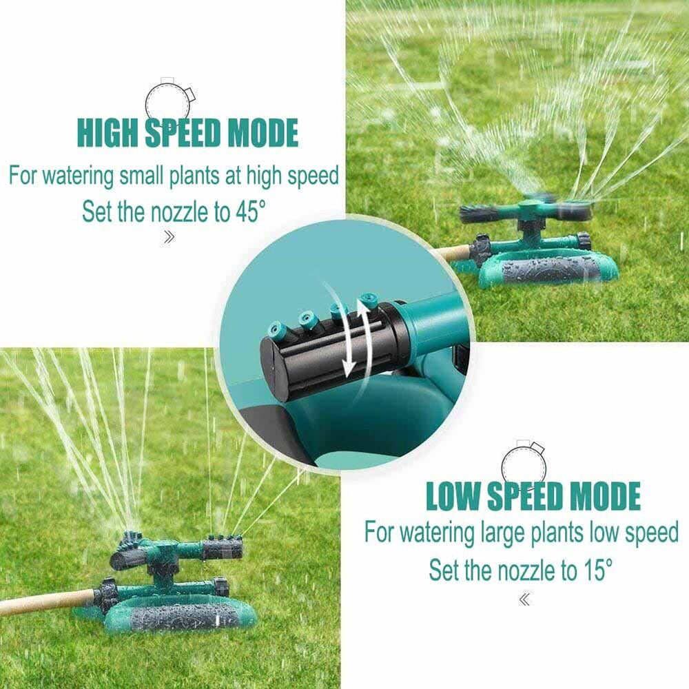 360° Rotation Lawn Sprinkler (1 Year Warranty Card Included Inside)