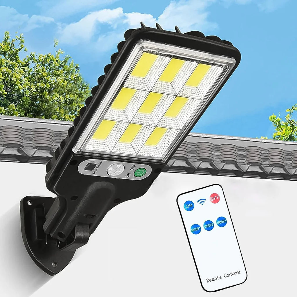 Solar LED Street Light – High Power with Motion Sensor & Remote Control