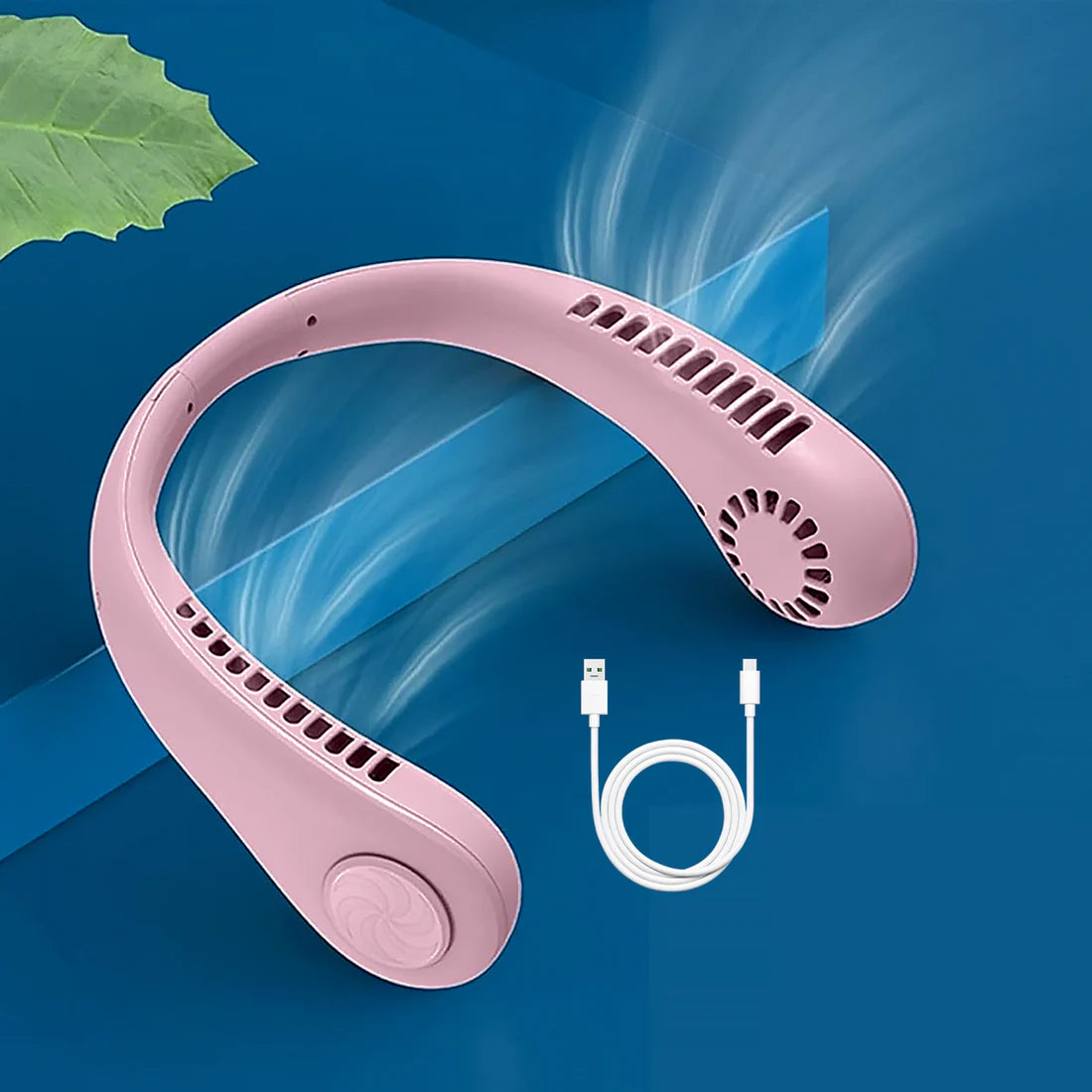 Bladeless Neck Fan – USB Rechargeable & Hands-Free
