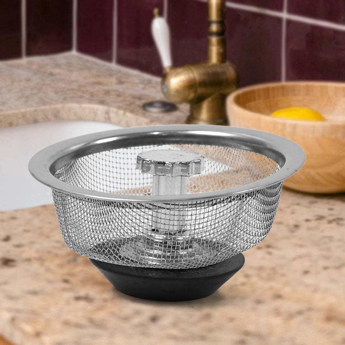 Stainless Steel Sink Strainer – Adjustable Stopper