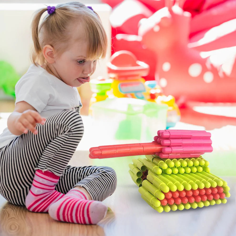 Bullet Blocks for Kids – Creative 88 Pc Building Set