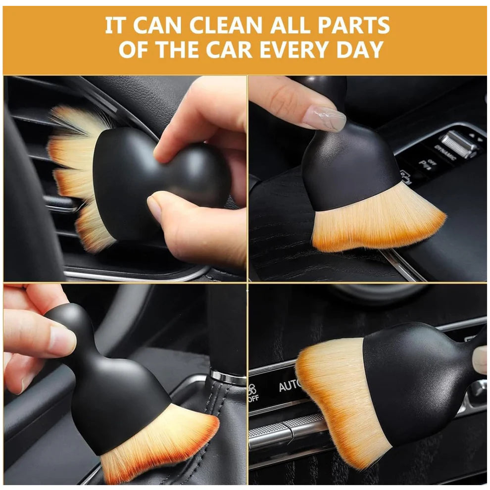Mini Soft Car Interior Cleaning Brush – Gentle & Effective Dust Removal