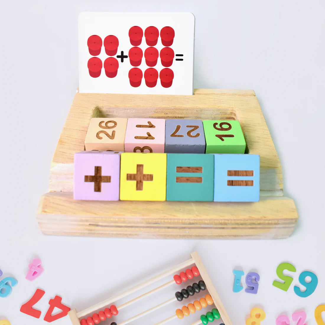 Wooden Math Game for Kids – Early Learning Educational Toy