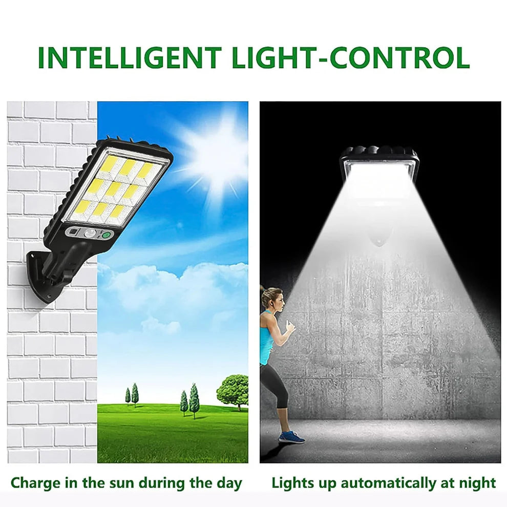 Solar LED Street Light – High Power with Motion Sensor & Remote Control