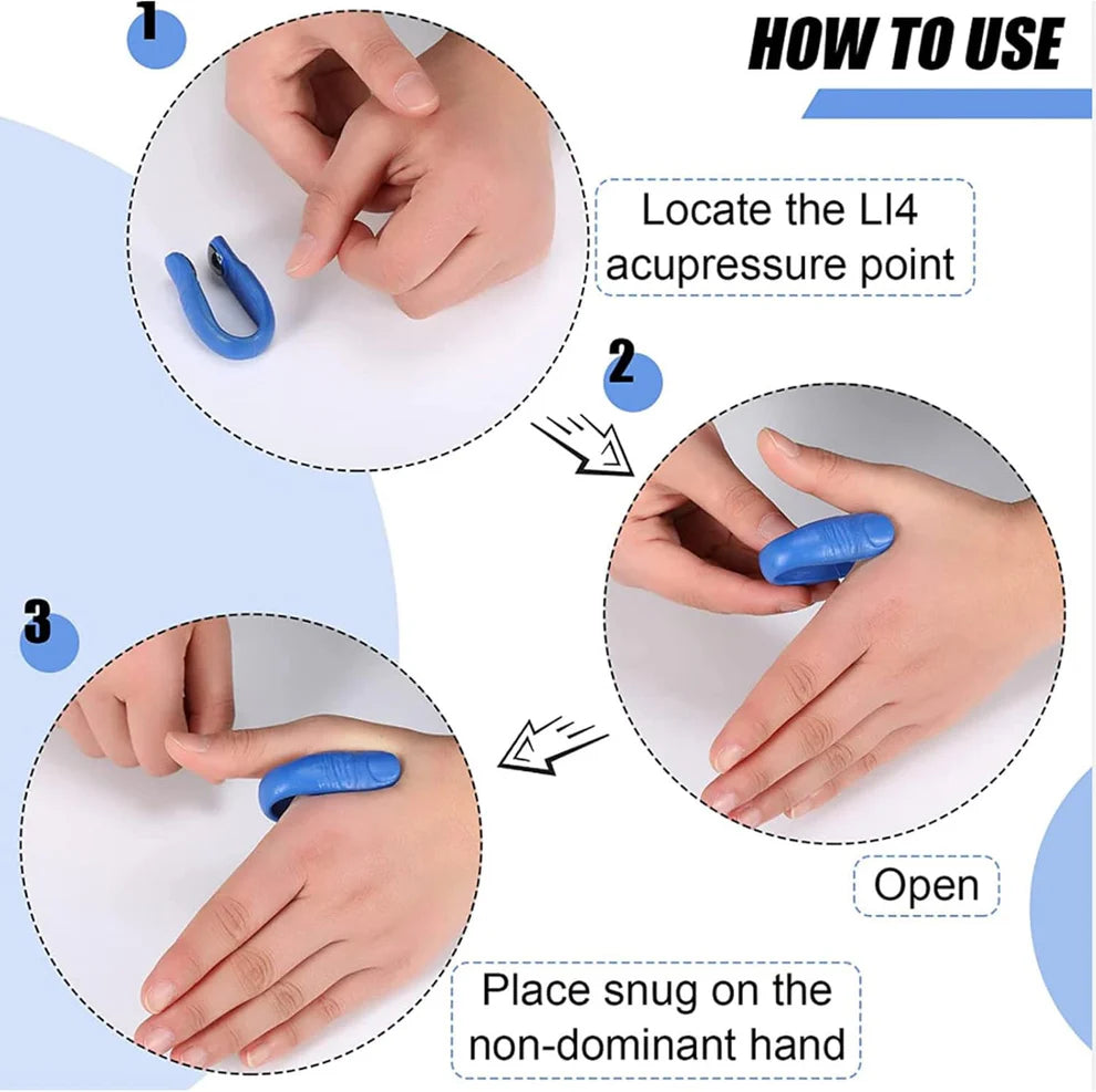 Acupressure Hand Clip – Stress & Migraine Relief