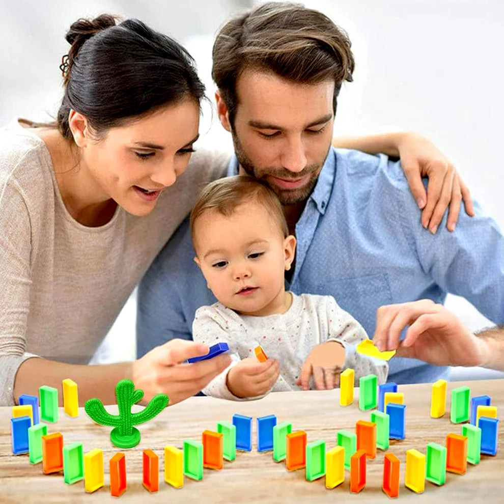 Domino Train Set – 40-Piece Automatic Block Laying Toy
