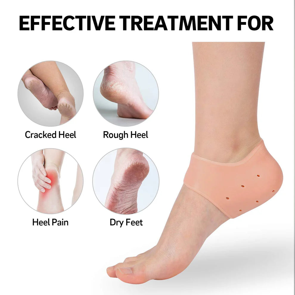 Silicone Gel Heel Socks – Cracked Heels Remedy