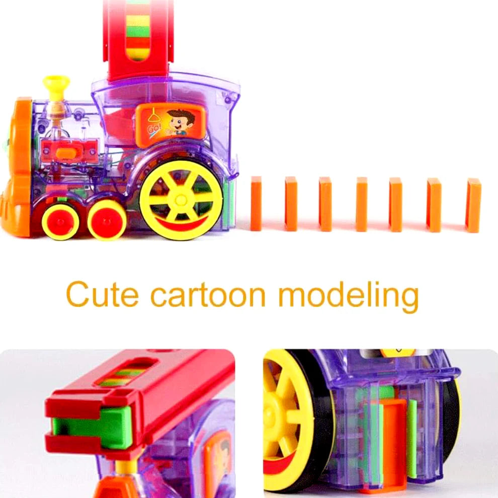 Domino Train Set – 40-Piece Automatic Block Laying Toy