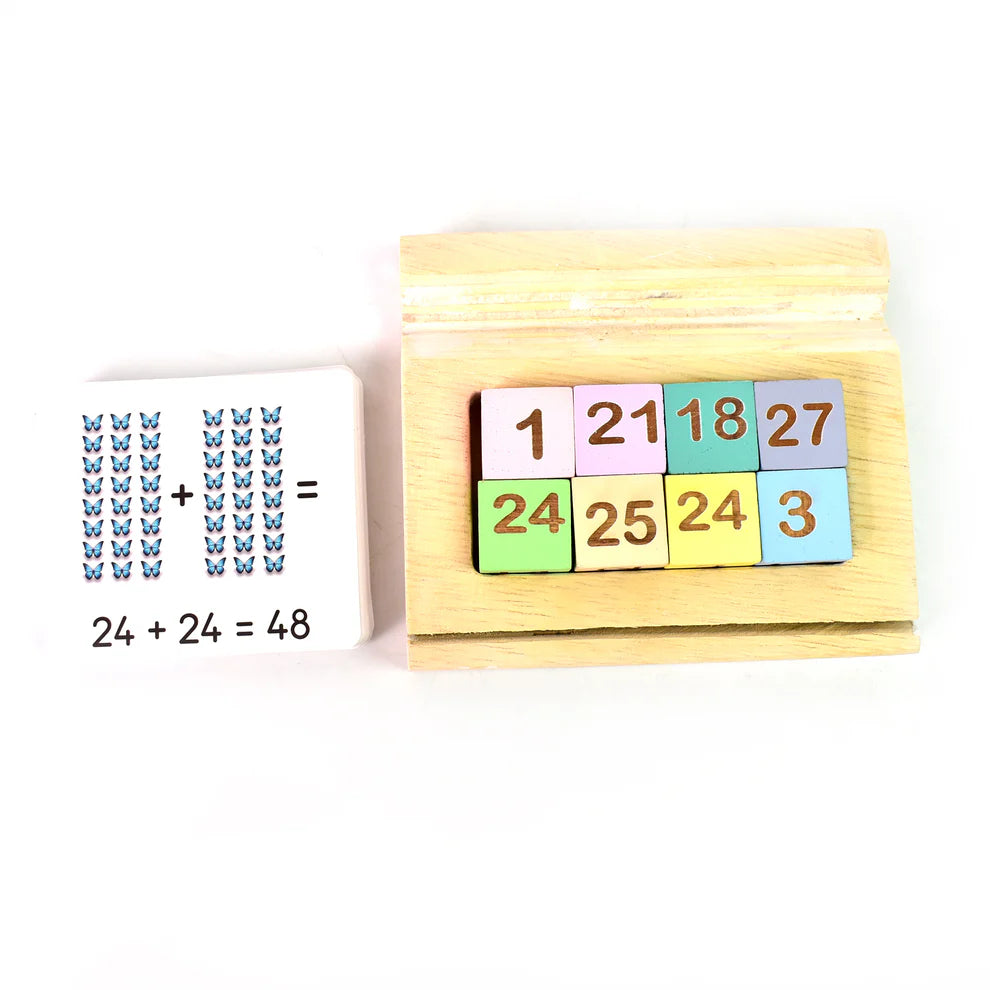 Wooden Math Game for Kids – Early Learning Educational Toy