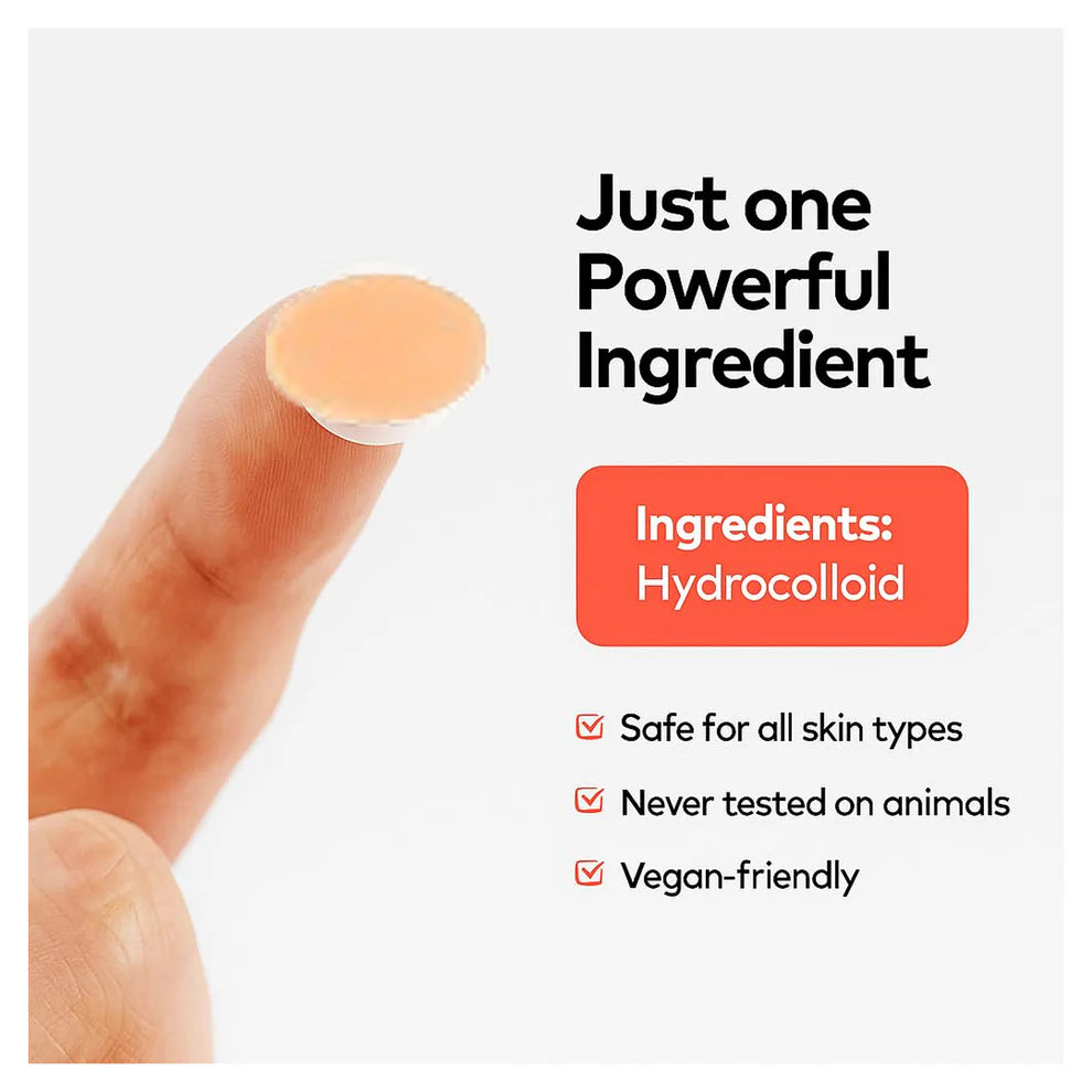 Pimple Patches – Hydrocolloid & Tea Tree Oil for Acne