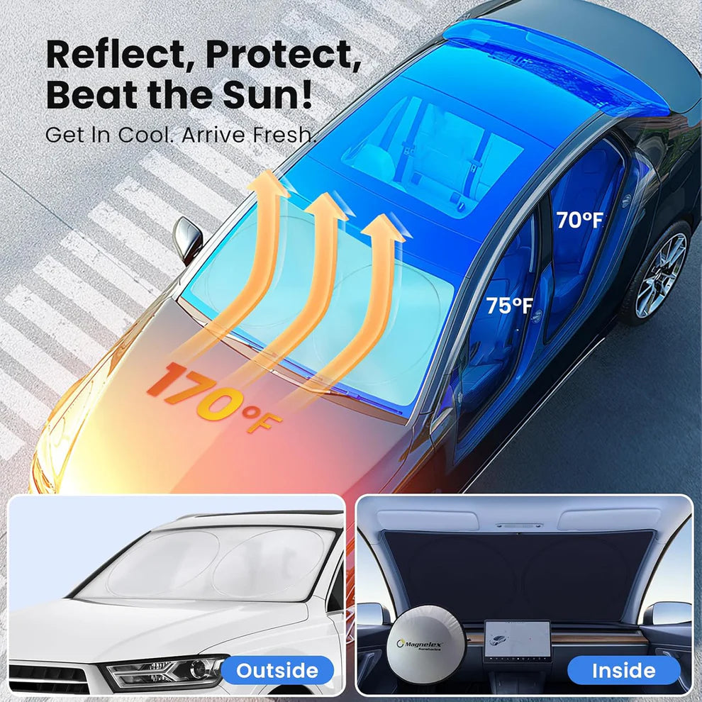 Car Windshield Sunshade – Foldable Heat Protection