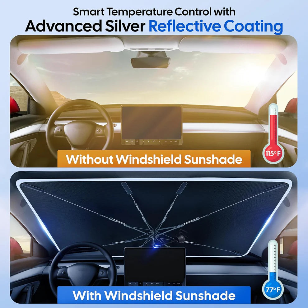 Car Windshield Sunshade – Foldable Heat Protection