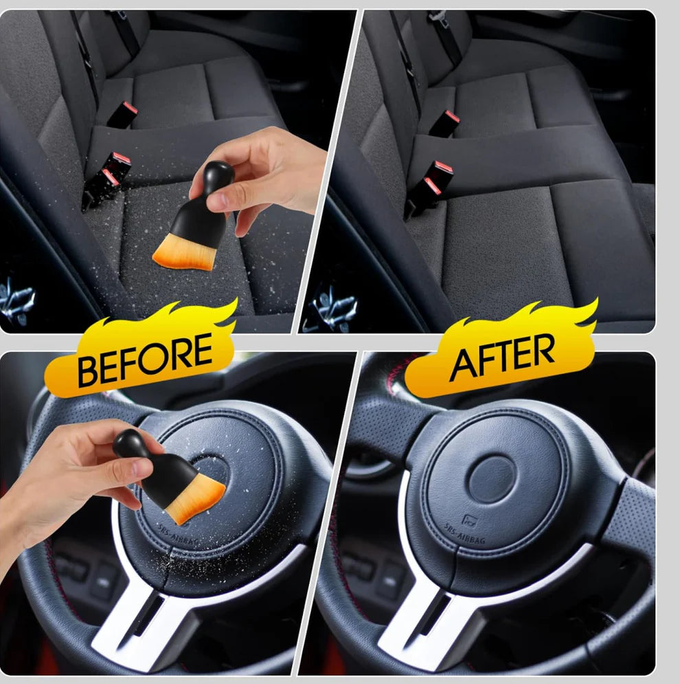Mini Soft Car Interior Cleaning Brush – Gentle & Effective Dust Removal