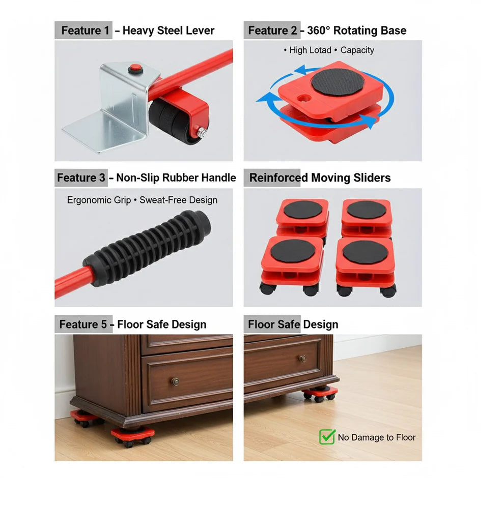 Furniture Lifter Tool – Heavy-Duty Appliance Shifter