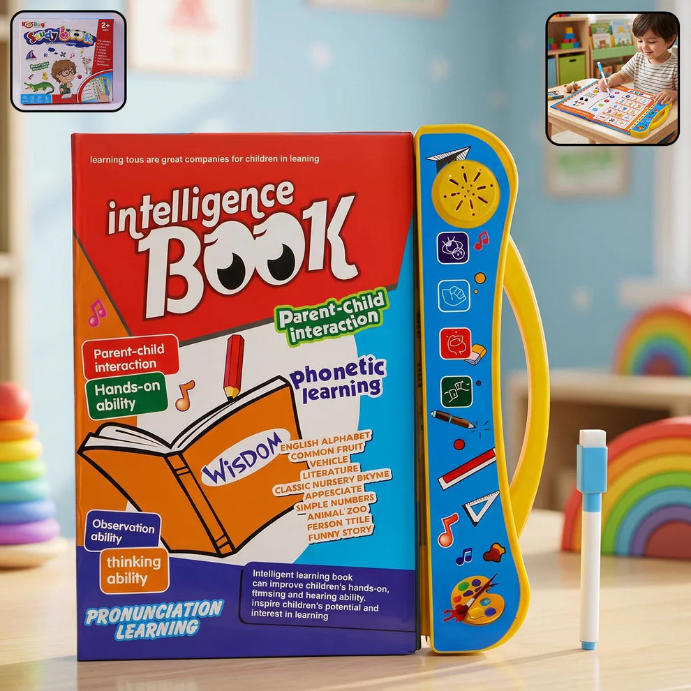 Kids Learning Sound Book, Interactive Phonics & Numbers Fun