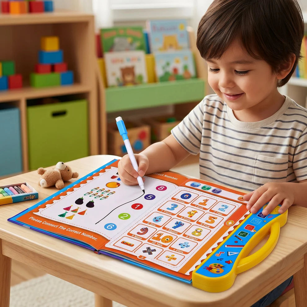 Kids Learning Sound Book, Interactive Phonics & Numbers Fun