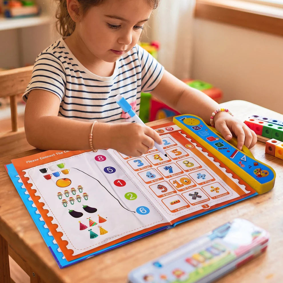 Kids Learning Sound Book, Interactive Phonics & Numbers Fun