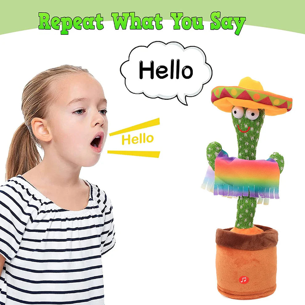 Dancing Cactus Toy – Talking & Singing Plush