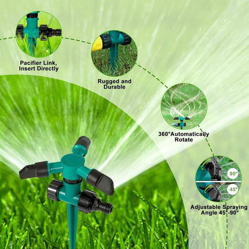 360° Automatic Rotation Lawn Sprinkler