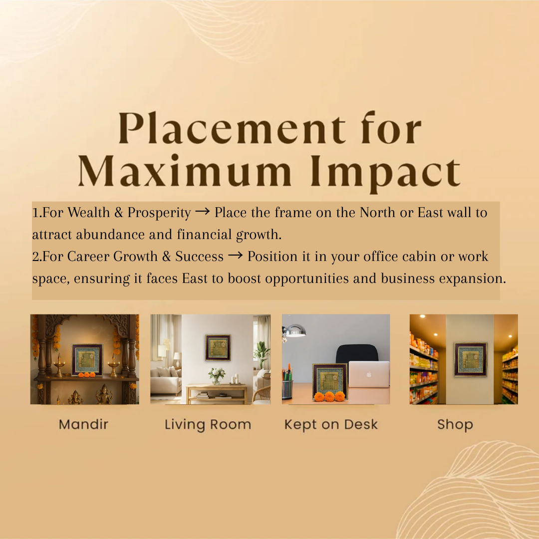 Vyapaar Vridhi Raw Pyrite Frame for Business Growth