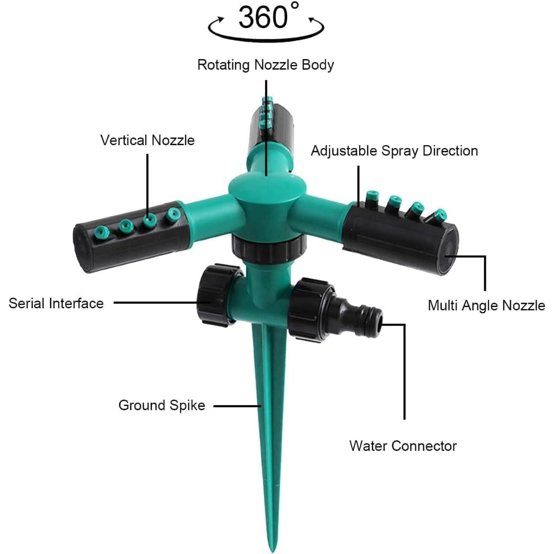 360° Automatic Rotation Lawn Sprinkler