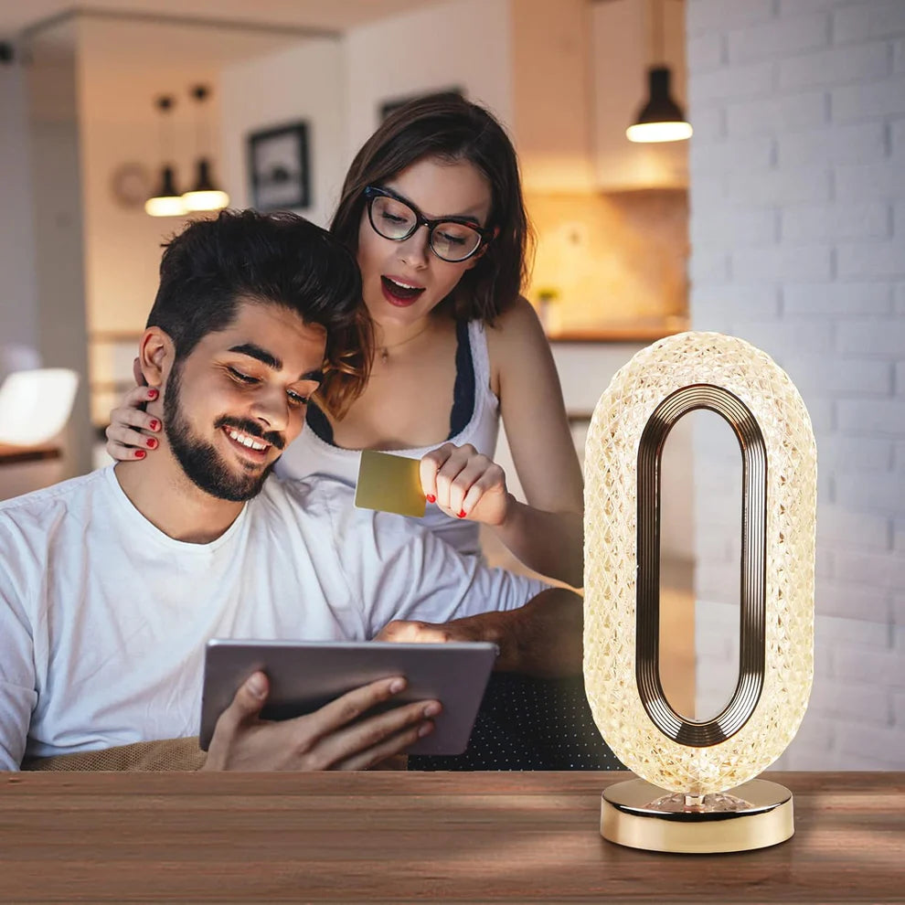 Styleva Crystal Table Lamp – 3-Way Dimmable Touch Control