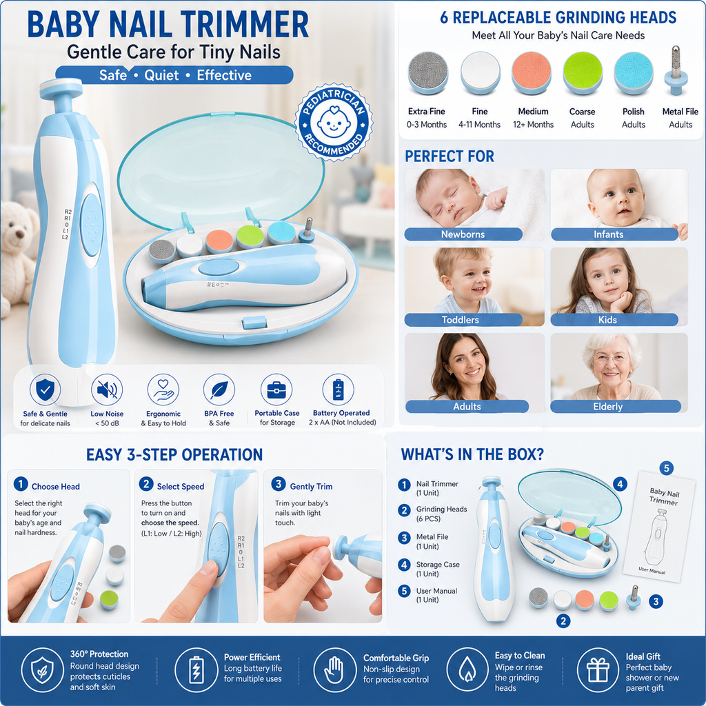 New Baby Nail Care (1 Year Warranty Included)