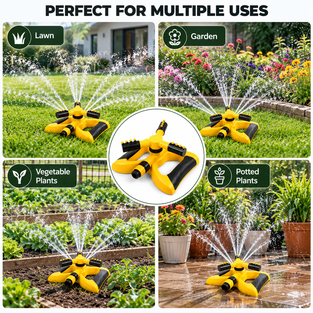 SprayMate Pro Lawn Sprinkler - 1 Year Warranty