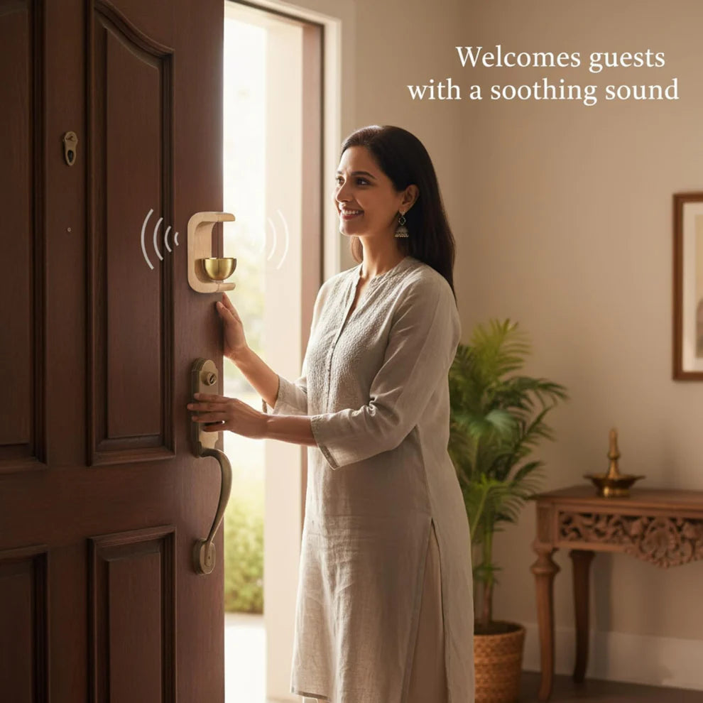 Zen Meditation Bell – Calming Sound with Wooden Stand
