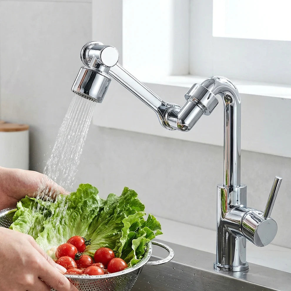 Adjustable 360° Rotating Faucet Head – Water Saving & Flexible Control