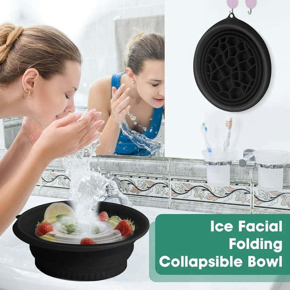 Foldable Ice Face Bowl – Instant Glow & Cooling Facial Therapy