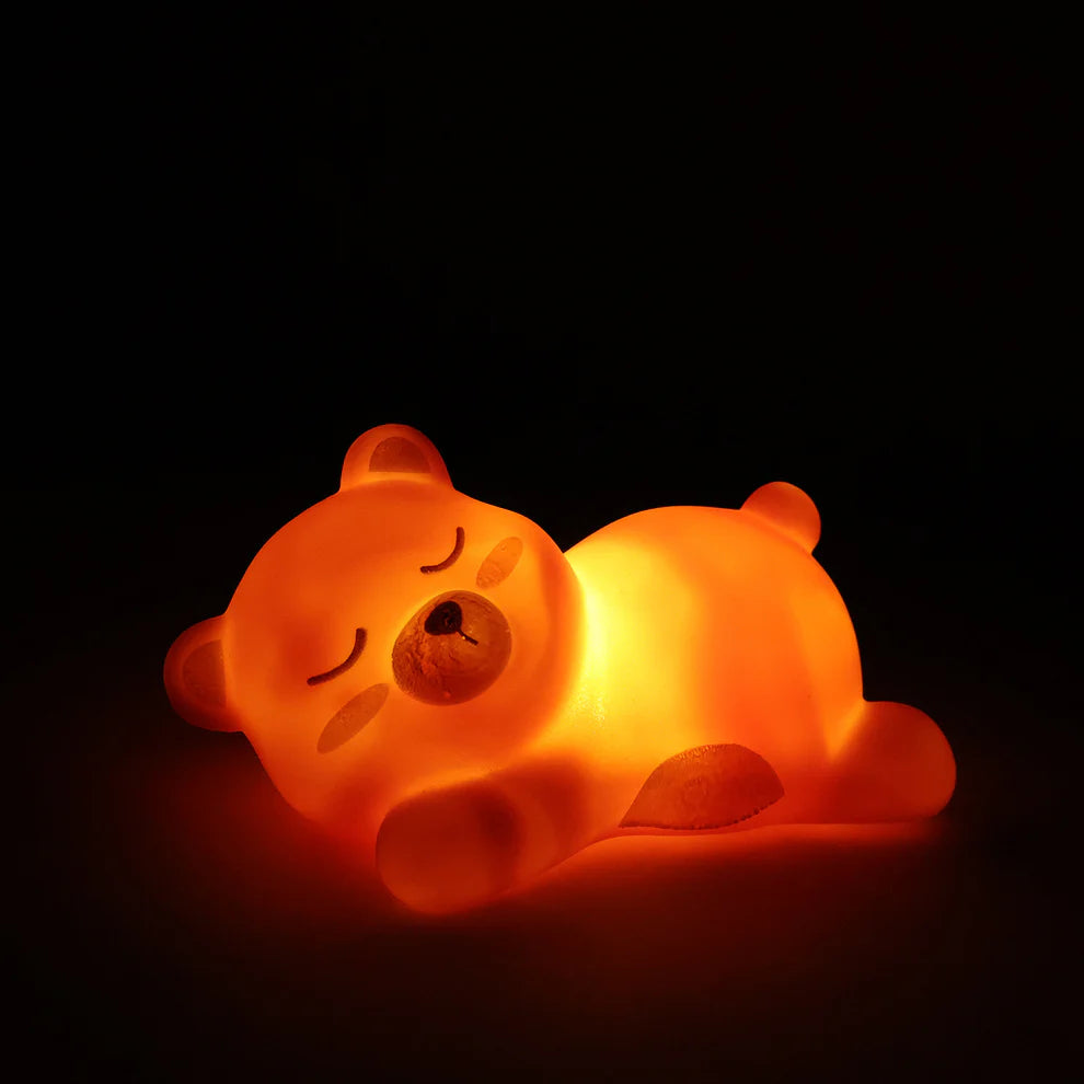 Sleeping Bear LED Night Light – Cute Silicone Kids Lamp