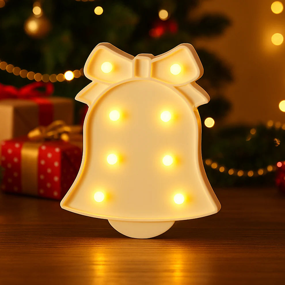 LED Bell Shaped Night Light – Warm, Battery Operated Glow