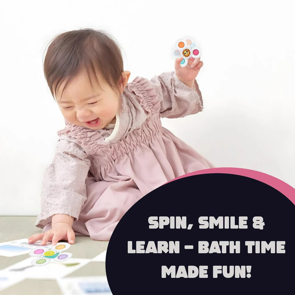 Baby Spinner Toy Set – Sensory Suction Toys for Motor Skills