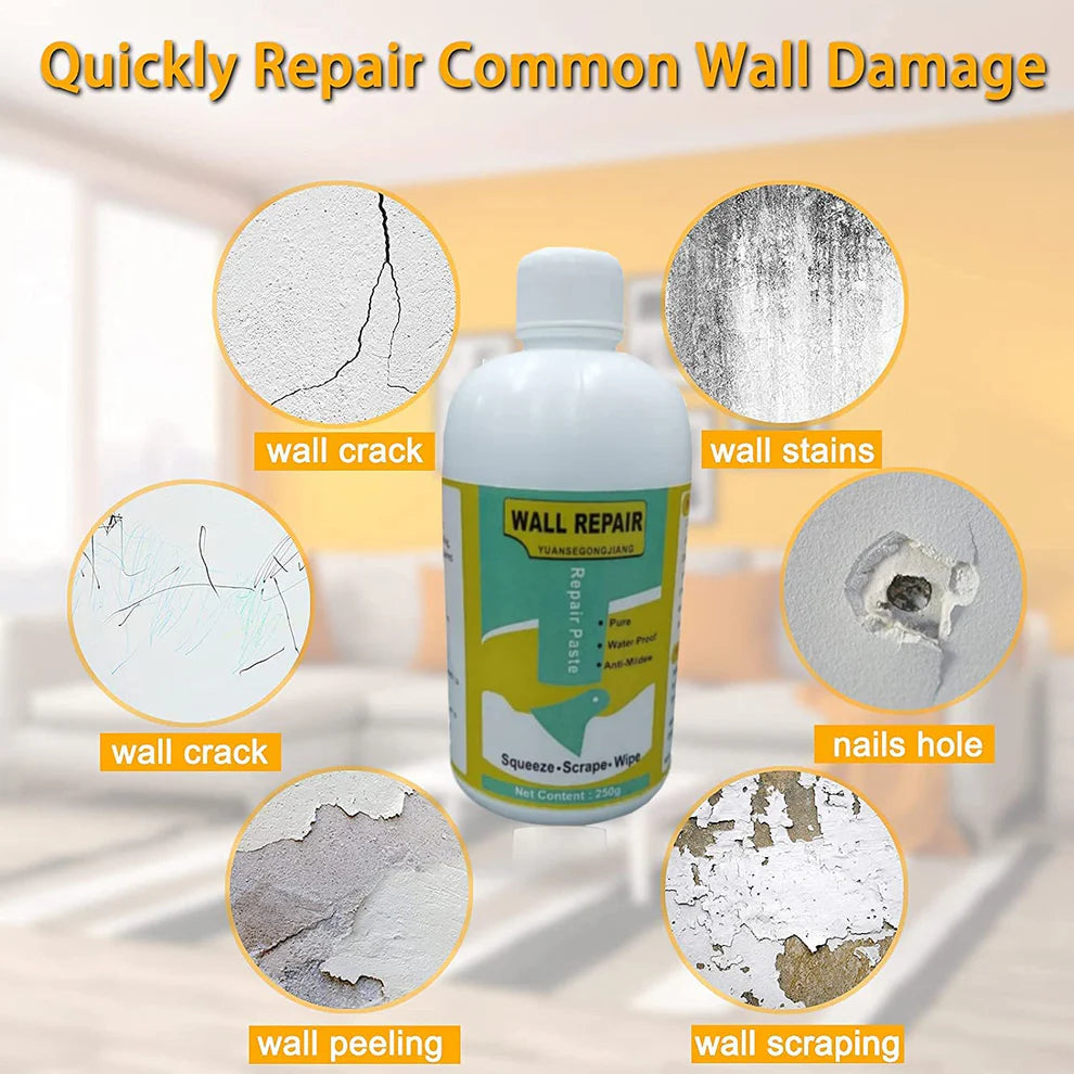 Wall Crack Repair Cream – Waterproof 280g Tube with Nozzle & Scraper