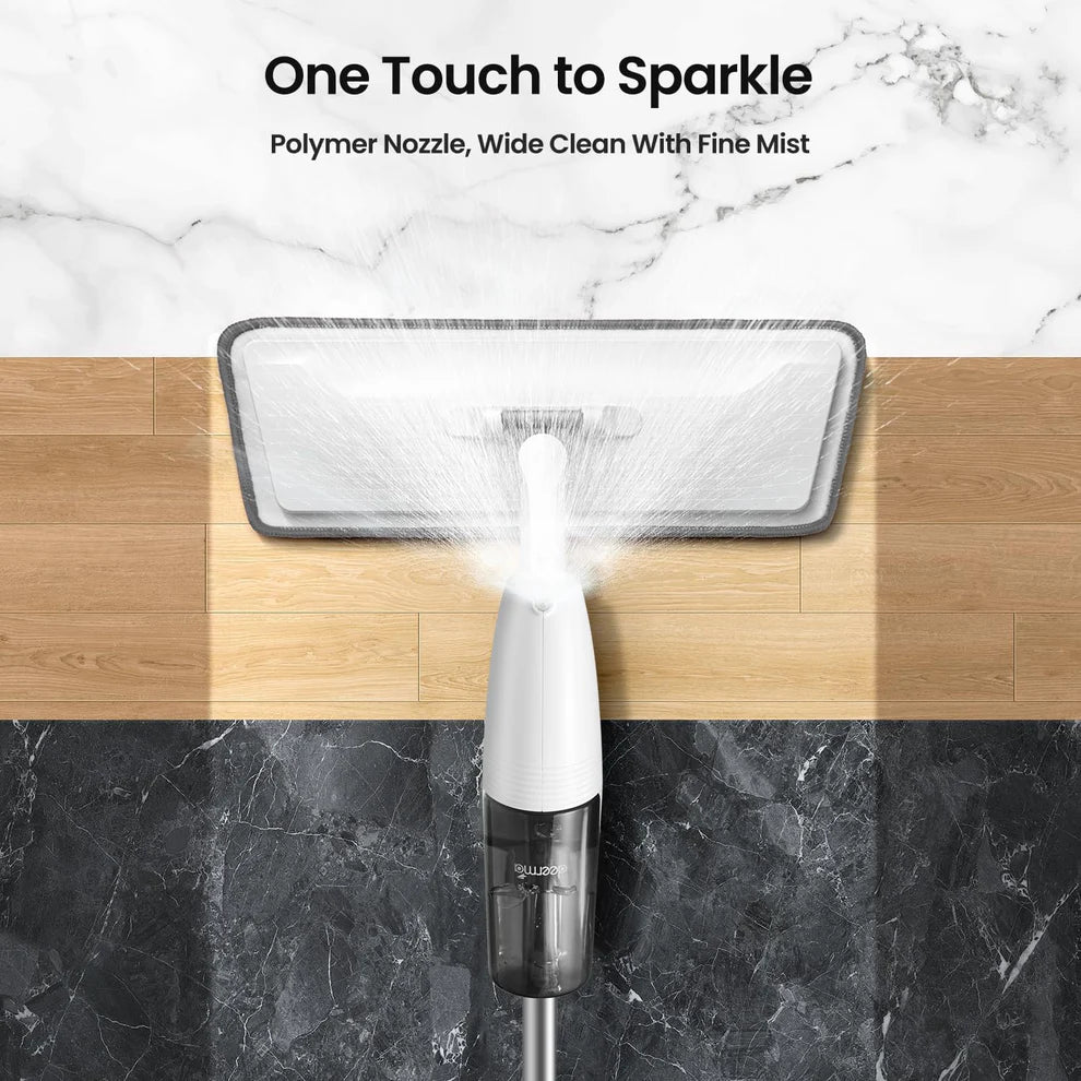 Multipurpose Spray Flat Mop with Refillable Water Tank & Reusable Microfiber Pad