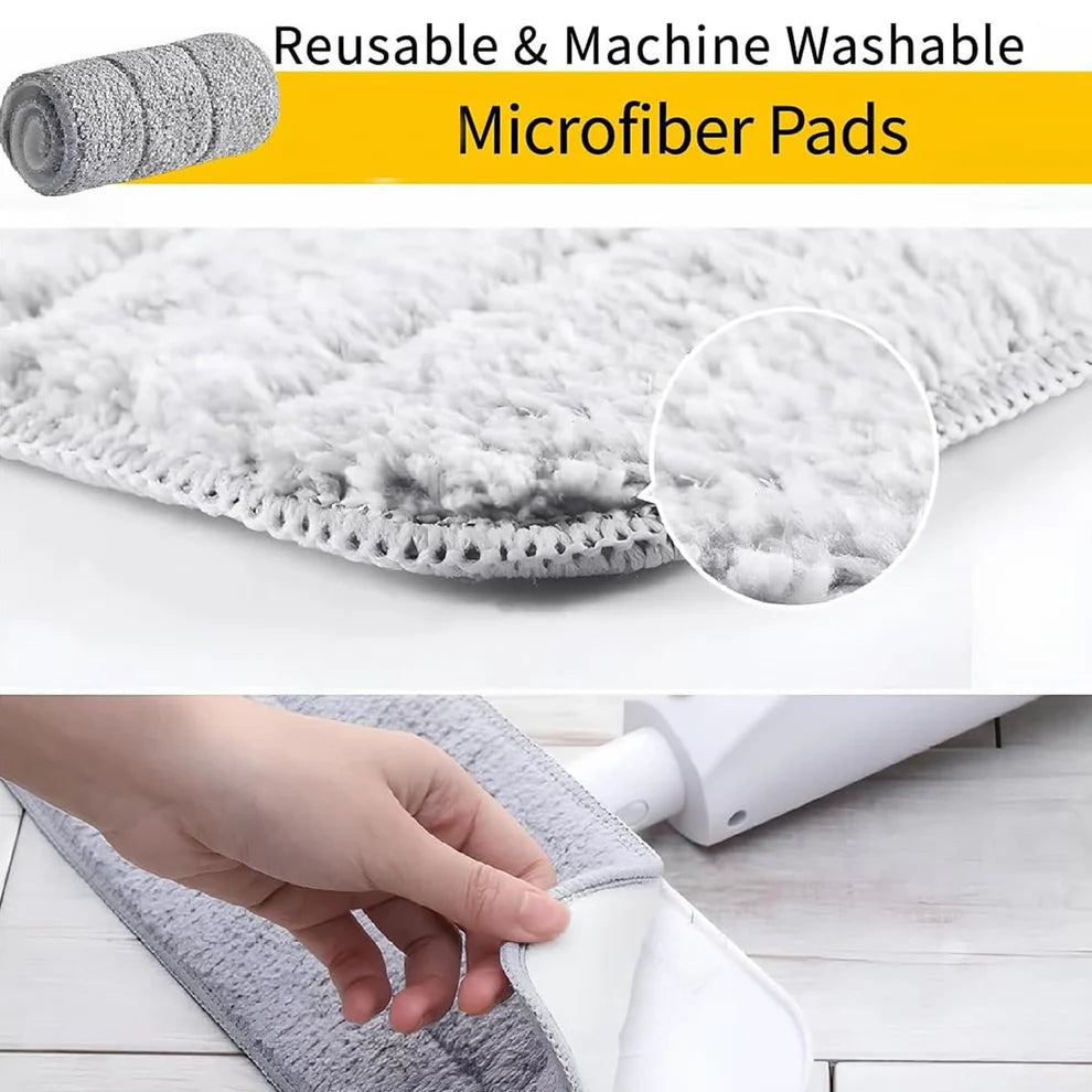 Multipurpose Spray Flat Mop with Refillable Water Tank & Reusable Microfiber Pad