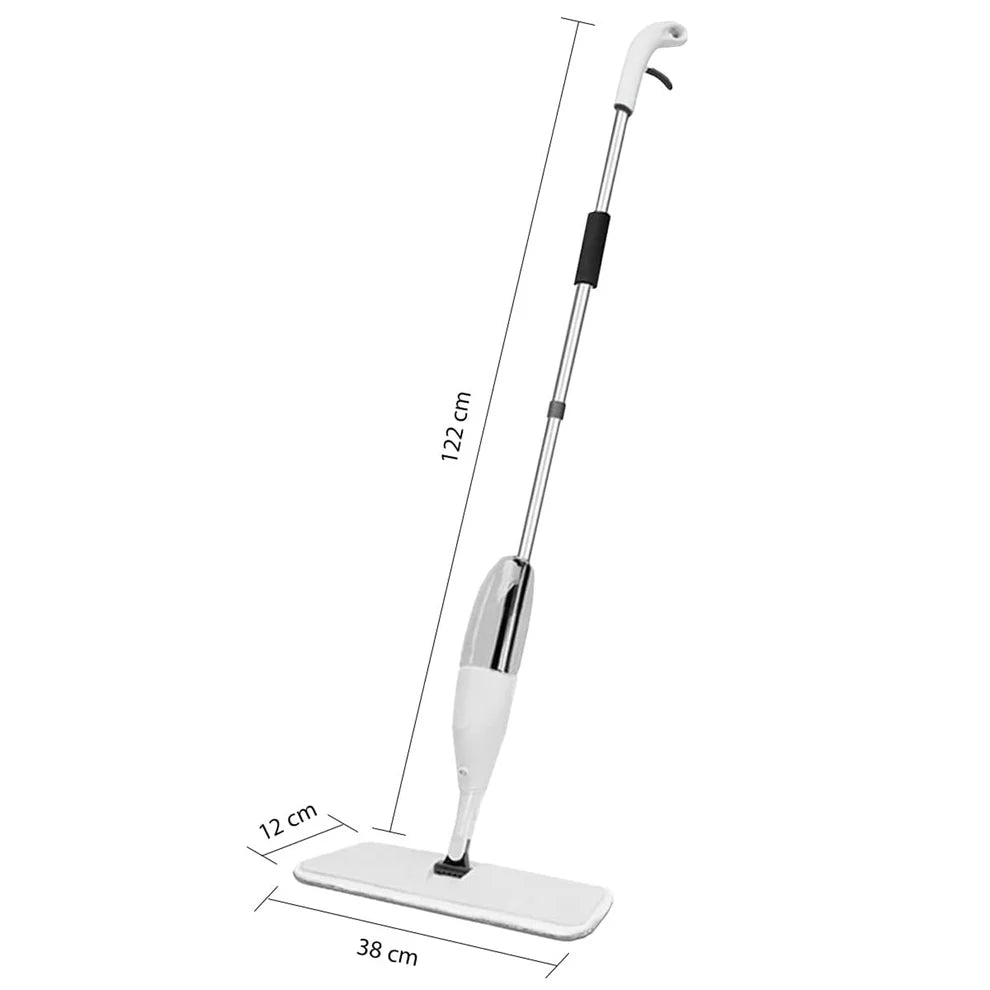 Multipurpose Spray Flat Mop with Refillable Water Tank & Reusable Microfiber Pad