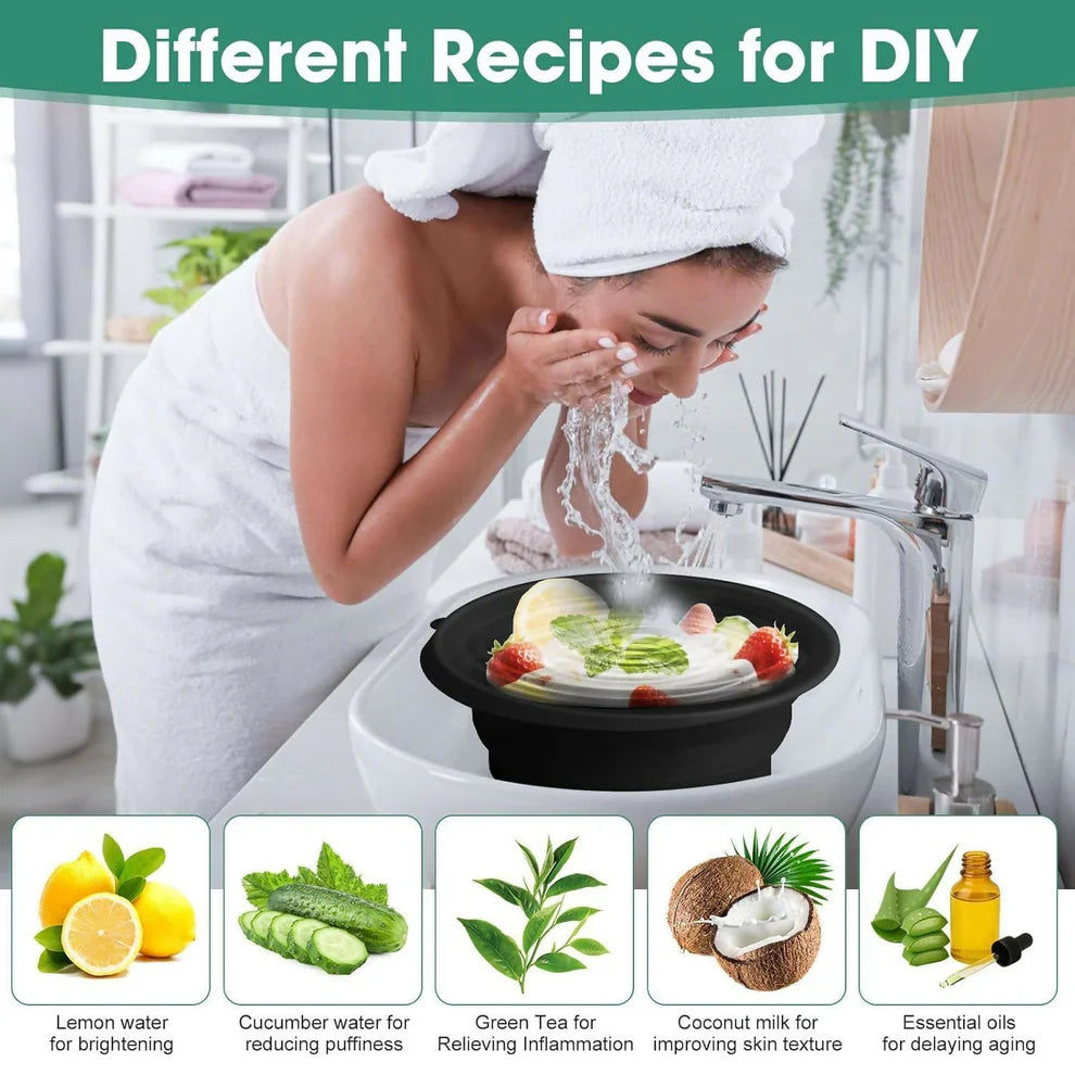 Foldable Ice Face Bowl – Instant Glow & Cooling Facial Therapy
