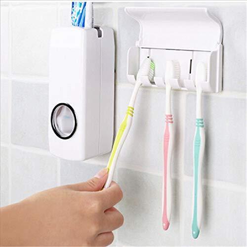 0174 Toothpaste Dispenser & Tooth Brush Holder - DeoDap