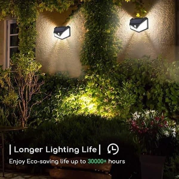 100 LED Solar Motion Sensor Light (1 Year Warranty Card Included Inside)